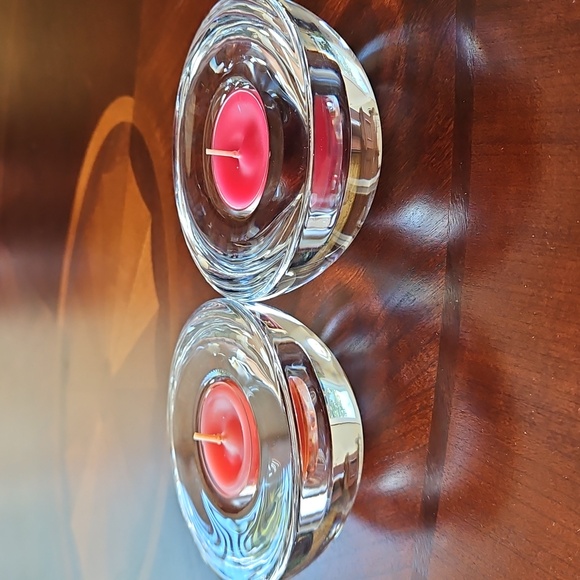 Shannon Crystal Solid/Heavy Tealight Holders - Picture 1 of 4